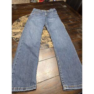 Wrangler Classic Straight Blue Jeans Adjustable Waist Youth Size 12 Slim